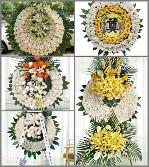四川广元旺苍县水磨乡花圈速递
