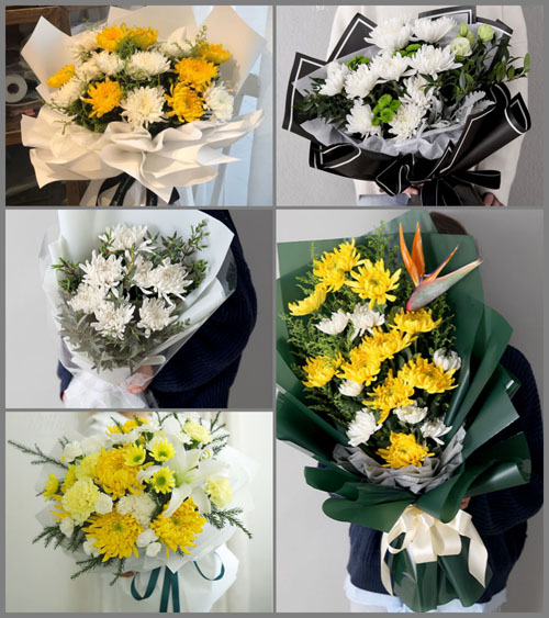 四川广元旺苍县水磨乡白事花束代送